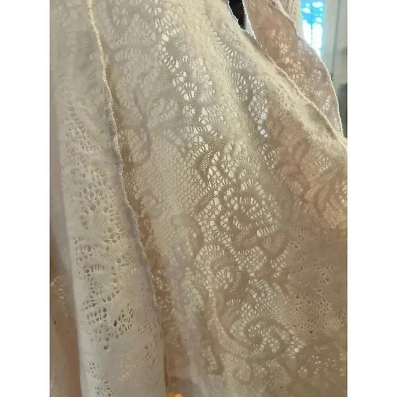 Free people coffee in the morning tunic shirt boho cream long sleeve size small - Picture 8 of 13